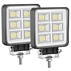 Adzoon LED Tractor Lights 2 Pcs 4 Inch Flood 12V