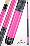 Viking Valhalla 2 Piece Pool Cue Stick with Irish Linen Wrap VA116 (21oz, Pink)