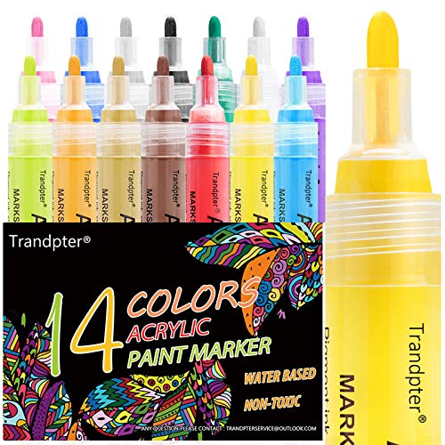 Paint Pens for Rock Painting, Acrylic Paint Markers for Halloween