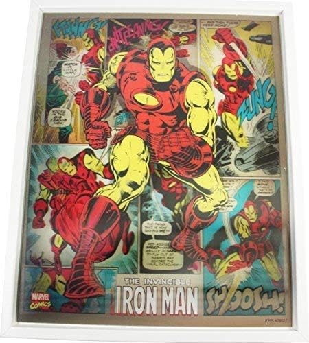 OFA Products Invincible Iron Man Framed 3D Lenticular Wall Art