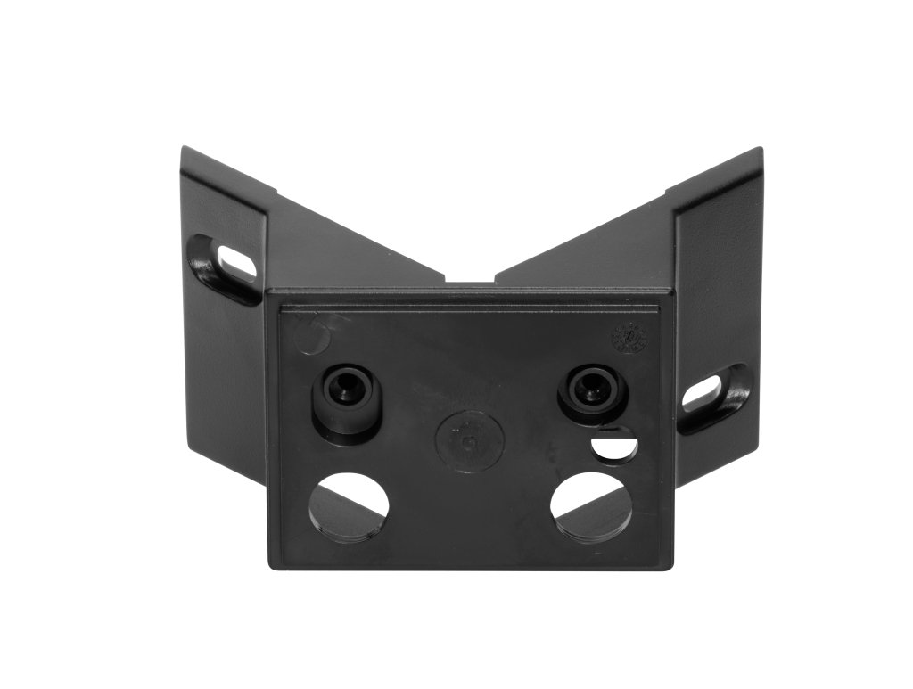 Steinel Corner wall mount 02 black, for Sensor switched floodlights LS 150 LED, HS 150 DUO, H 150, HS-FE 150, quick screw-mounting on external corners