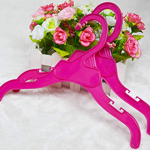 shlutesoy 5Pcs Puppy Pet Clothing Clothes Rack Hanger for Small and Large Dog Apparel - Rose Red L - Thumbnail 7