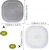 CCLKHY 2 Pcs Silicone Drain Protector with Suction Cup Hair Catcher 5.4 in view 2