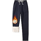 Gihuo Women's Winter Warm Sherpa Lined Sweatpants Fleece Pants