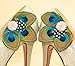 1 Pair Peacock Shoe Clips, Shoe Decoration Clip, Wedding & Holiday Accessories