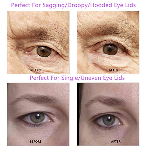 Enlarge Eyes, 3D Eye Lids Lift Strip for Saggy Droopy Hooded Eyelids, Natural Invisible Slim One-sided Double Eyelid Tape, Imported Self-adhesive Medical Fibre, Instantly Eyelids Lift Without Surgery