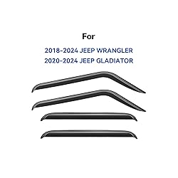 Window Visors Rain Guards for 2018-2025 Jeep