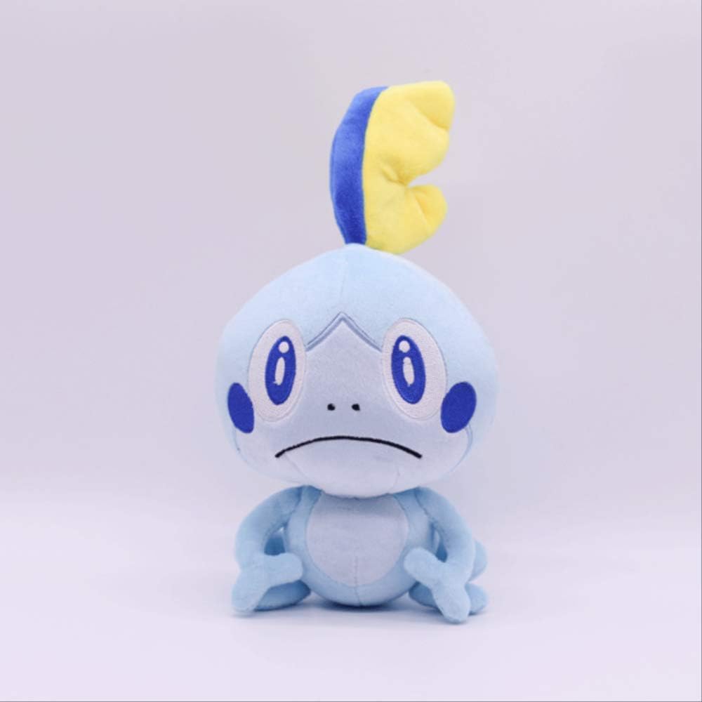 Scorbunny Sobble Grookey Plush Toy Pillow Doll Cuddly Stuffed Cartoon Anime Doll Kids Girls Birthday Gifts 25cm Black