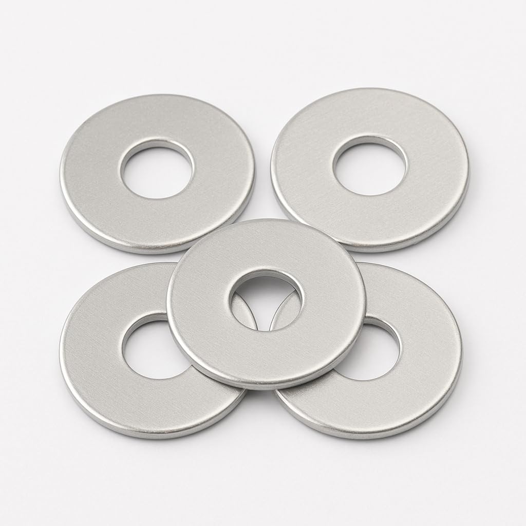M3 Washers for Screws - M3 x 12 x 1mm (50 Pack) Metal Flat Penny Washers for Bolts - A2 Stainless Steel Plain Round (50pc)