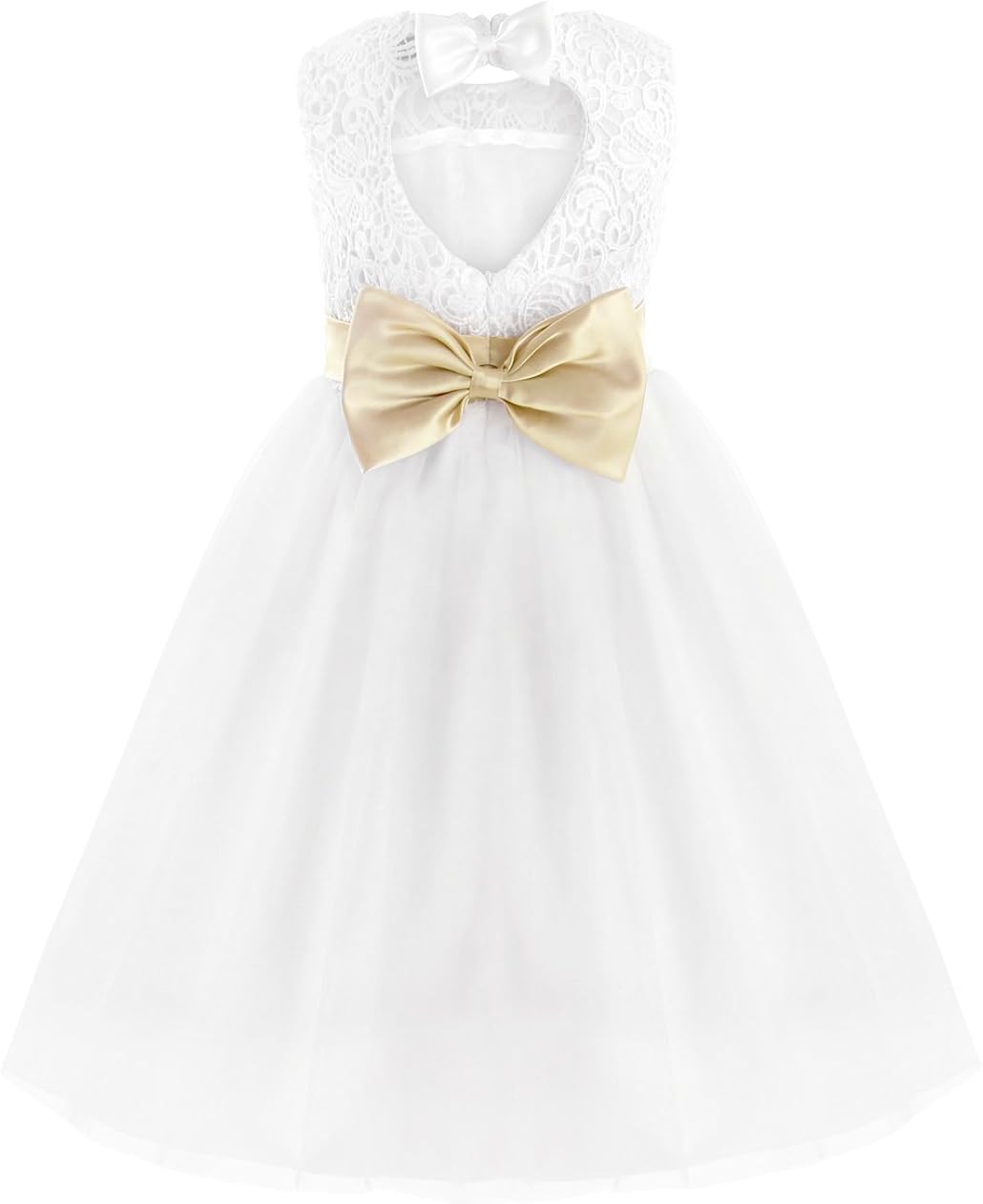 flower girl dresses with heart back