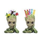 Eternal 3arth - Baby Groot Flowerpot Guardians of The Galaxy Action Figures Cute Model Toy with Pen Pot Holder - Decorative Indoor Action Hero for Kids and Children | Great Toy Gift