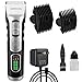 Hair Clippers Professional Cordless Rechargeable Men Hair Trimmer Hair cutting Kit Wireless Electric Hair Cutting Machine for Men with Battery Hair Shaver Quiet Grooming Kit with Cut Hair Guide Combs