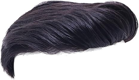 Amazon Co Jp Zlz かつら男性ショートヘアビッグバックリアルヘアメンズヘッド交換ピースハンサムでナチュラル トレースなし Color A Size 22cm ホーム キッチン