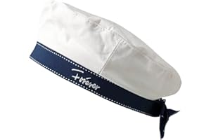 Besforta White Sailor Hat Stylish White Beret Cap with Bow-Knot Lolita JK Uniform Costume Accessory