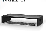BONTEC Monitor Stand Desk Riser 540x255x104mm Wooden with Cable view 2