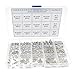 HVAZI #2-56#4-40#6-32 UNC Stainless Steel Phillips Pan Head Machine Screws Nuts Assortment Kit