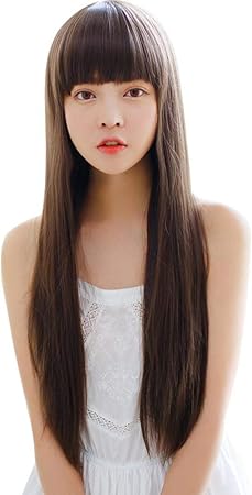 Amazon Com Wigs For Women Long Straight Hair Wig Liu Qi Puffy