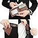 RFID Blocking Cowhide Leather Bifold Wallet for Men with 2 ID Windows(Brown- Sheepskin Leather)