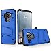 ZIZO Bolt Series for Samsung Galaxy S9 Plus Case Military Grade Drop Tested with Tempered Glass Screen Protector Holster Blue Black