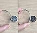 Bassion 2 Sets Silver Plated Stainless Steel Metal Inspirational Bracelets Engraved Motivational Round Charm Pendant Expandable Adjustable Bracelets Bangle Gift for Women Men
