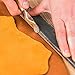 Premium Leather Sewing Kit - 31 Pieces Including Leather Swatches, Awl, Needles, Waxed Thread, Trencher, etc. Makes a Great Gift