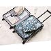 Travel Cosmetic Bags for Toiletries Beauty Toiletry Bag for Women Men Makeup Organizer with Compartments for Cosmetics Traveling Shower Bags for Girls Hanging Make Up Bag Case (01 Floral Blue)
