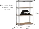 Shine Planet 5 Tier Garage Shelves Heavy Duty Boltless Steel Storage view 3