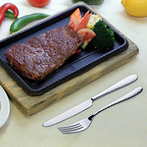 Flatware Set,UROPHYLLA 20 Piece Silverware set Stainless Steel Tableware Dinnerware Mirror Polished Service for 4 Include 4 Knives 8 Forks 8 Spoons Dishwasher Safe Heat Resistant Cutlery Not-Bend