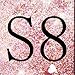 Silverback Case Compatible with Samsung Galaxy S8, Girls Women Moving Liquid Holographic Sparkle Glitter Case with Kickstand, Bling Bumper W/Ring Stand Slim for Samsung Galaxy S8 -RD