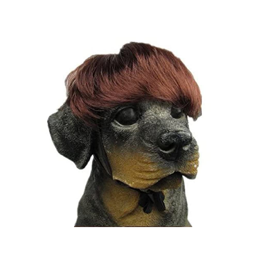 Namvo Adjustable Pet Dog Cat Cosplay Wig, Costume Short Hair Wig Headwear for Halloween Christmas Easter Festival Party Activity
