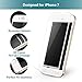 Klearlook [Privacy Series] Anti Spy Filter Featured 3D Curved Full Coverage Tempered Glass Screen Protector, White Frame with Matte Back Film for Apple iPhone 7 Plus (1+1 Pack)