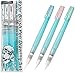 ArtMuseKitsMikash Kuretake Fude Water Brush Pen for Drawing Art for Lettering 3 Pens Set Small Size (S,M,L)