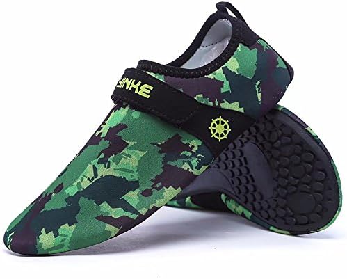 Wonvatu Mens Womens Fashion Durable Sole Barefoot Aqua Water Shoes for Beach Swim Drive Yoga Surf