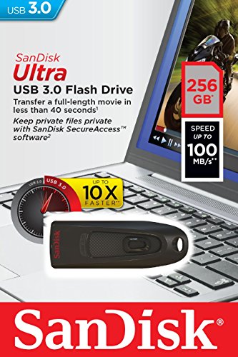 SanDisk Ultra CZ48 256GB USB 3.0 Flash Drive (SDCZ48-256G-U46)
