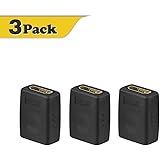 VCE(3 PACK) HDMI Female to Female Coupler Gold Plated High Speed HDMI Female Adaptor