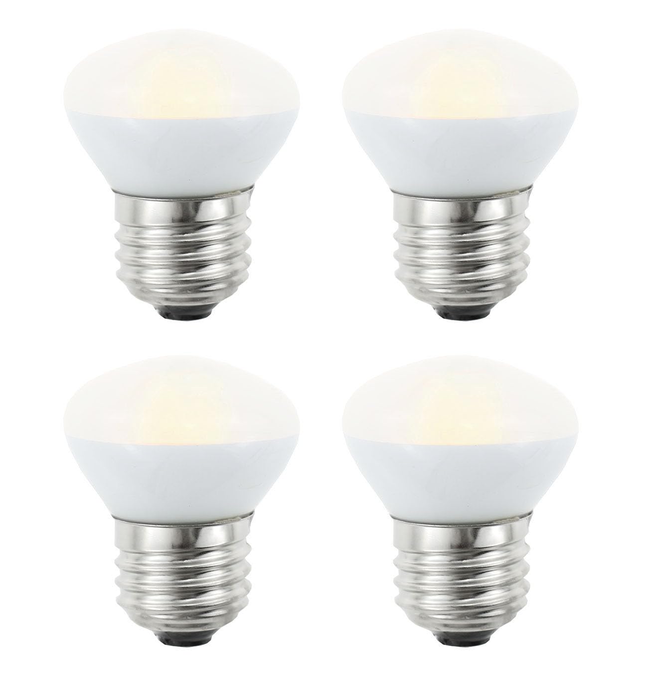 Photo 1 of Greeogin R14 LED Bulb 4W(40W Equivalent) Mini Reflector Flood Light Bulbs 5000K Daylight, Curio Cabinet Light Bulb, Non-Dimmable, E26 Base Short Light Bulbs, 4-Pack