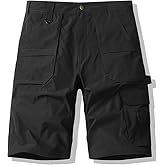 RANKSING Men's Cargo Shorts for Work Relaxed Fit Outdoor Multi-Pocket Work Utility Tactical Hiking Travel Casual Shorts