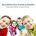 BONTIME Mini Personal Fan - Cute & Adorable USB Rechargeable Portable Fan,Small Fan with Multi-Color LED Light,2 Adjustable Speeds, Perfect for Indoor or Outdoor Activities (Tiffany Green Bunny)