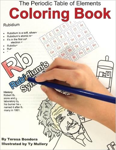 the periodic table of elements coloring book bondora teresa mullery ty 9781466484290 amazon com books