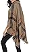 Anmengte Cape Turtleneck Tassel Batwing Cloak Sweater Shawl Top