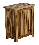 Decoteak H-004 Teak Solid Hamper, Brown