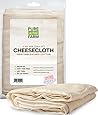 Cheesecloth - 45 Sq Feet: Grade 50 - 100% Unbleached Cotton - Filter, Strain, Nut Milk Bag, Reusable
