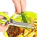 Vegetable's Chef - Culinary Herb Scissors - 5 Blades Stainless Steel Shears with Cover and Cleaning Comb