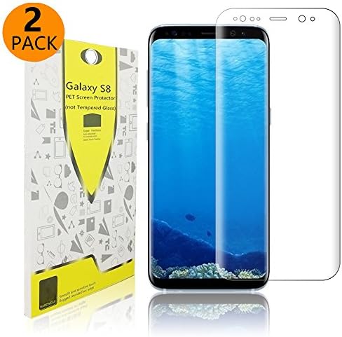 Galaxy S8 Screen Protector [2-Pack] Driell Full Screen Coverage 3D PET Screen Protector Film for Samsung Galaxy S8