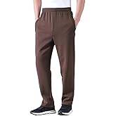 Zoulee New Men's Classic Drawstring-Waist Jogger Pants Sweatpants with Zipper Fly