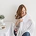 Amazing Baby Silky Swaddle Muslin Blankets, Set of 2, Bamboo Viscose, Drops and Dots, Sterling