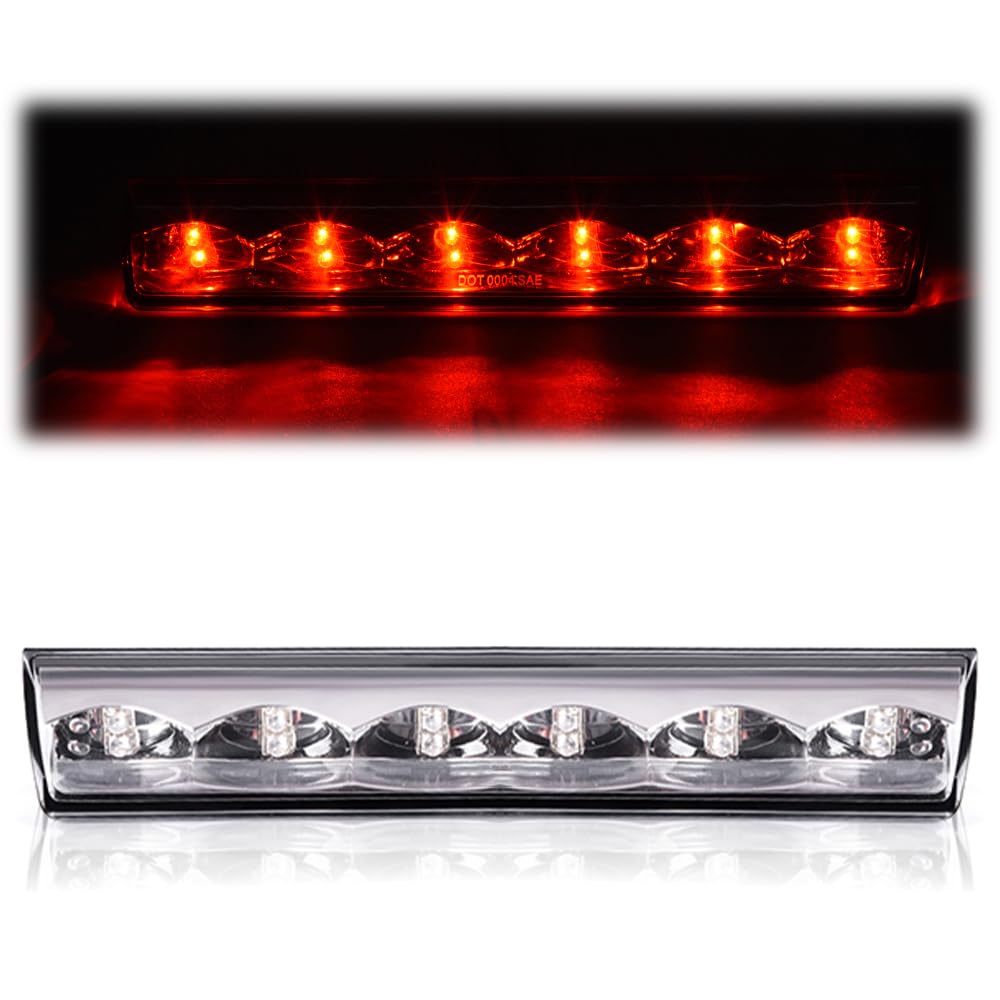 Photo 1 of CHEDA Third 3D Brake Lights, Compatible with Red Lens Clear Housing, Chrome Lens Clear Housing LED Bar Tail Cargo Lamp, AT-LED-36R