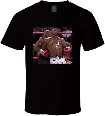 Amazon.com: LQtees Mike Tyson Biting Ear Mike Tyson Vs Evander