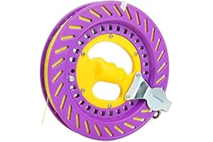 YaeGoo Professional Lockable Kite Reel Winder with Strong Kevlar Line, 8“*656ft / 8.6"*1000ft (8.6" * 1000ft, Purple)