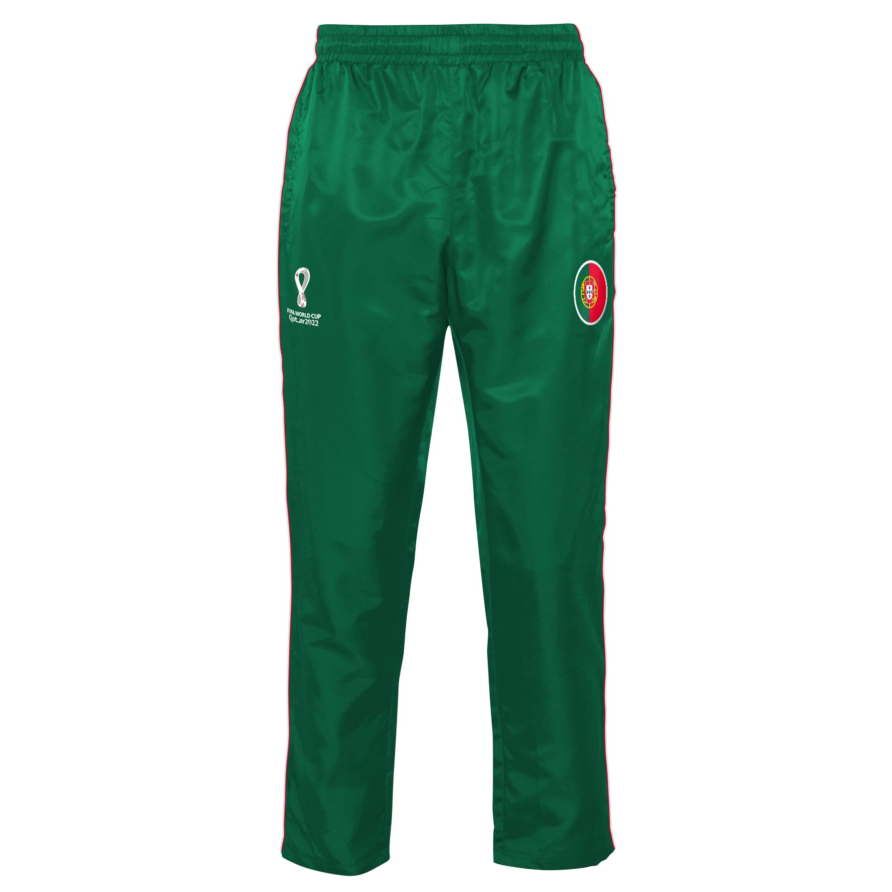 FIFA Official World Cup 2022 Training Football Tracksuit Bottoms, Kids, Portugal, Age 4-5 Green